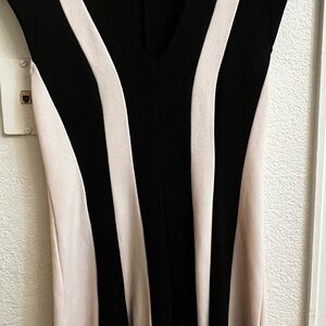 Chic Black and Cream Dress